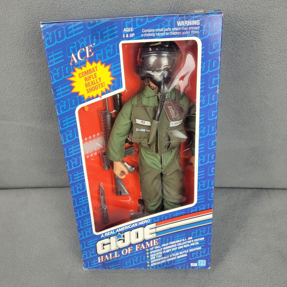 Vintage 1992 GI‎ Joe Hall of Fame Ace Action Figure 12" Fighter Pilot New Hasbro